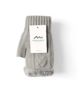 Fingerless Plush Gloves 10 Fingerless Plush Gloves -Uggbay 0003 Fingerless Glove Light Grey 4