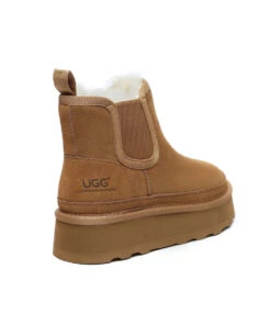 Women's UGG Mel Platform Boots 9 Women's UGG Mel Platform Boots -Uggbay 0005 UGGMelPlatformBootChestnut3