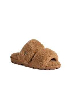 Women's UGG Donna Fluffy Slide -Uggbay 0006 UGGDonnaFluffySlideChestnut2
