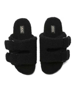 Women's UGG Jenny Fluffy Sandal 16 Women's UGG Jenny Fluffy Sandal -Uggbay 0007 UggJennySlipperBlack3