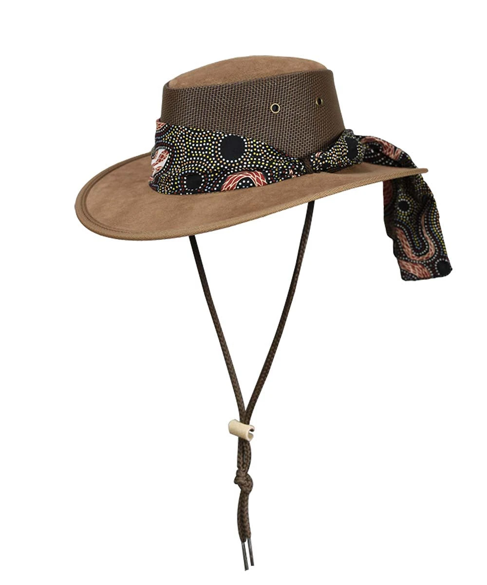 Barmah Foldaway Aboriginal Cooler Hat 1 Barmah Foldaway Aboriginal Cooler Hat