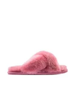 Women's UGG Premium Cross Over Slipper 26 Women's UGG Premium Cross Over Slipper -Uggbay Best women cross over slippers dust pink color australia ugg outlet store