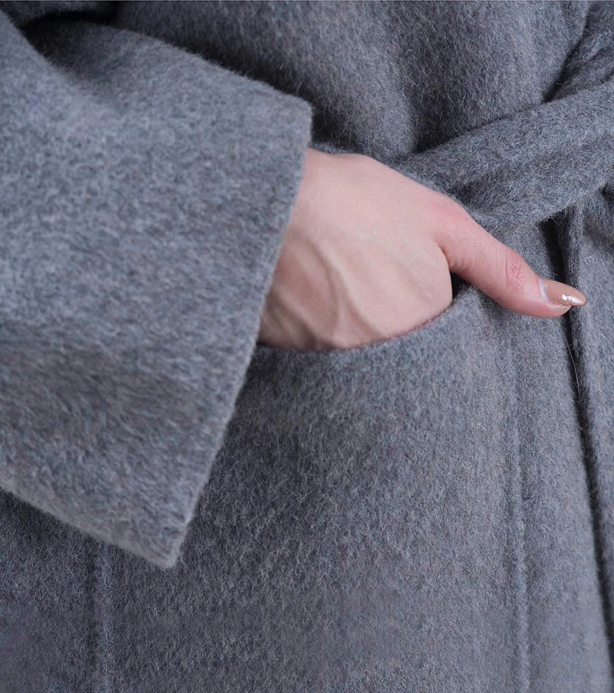 Cashmire Wool Fox Fur Coat 7 Cashmire Wool Fox Fur Coat - Image 7