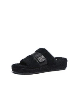 Women’s Jule Fluffy Slide -Uggbay JuleFluffyUGGSlidesBlack3