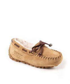 Kid’s Fur UGG Moccasin -Uggbay KidsFurUGGMoccasinChestnut2