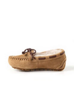 Kid’s Fur UGG Moccasin -Uggbay KidsFurUGGMoccasinChestnut3