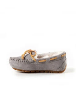 Kid’s Fur UGG Moccasin -Uggbay KidsFurUGGMoccasinGrey2