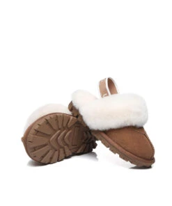 Kid’s Banded Scuff UGG Slippers 25 Kid’s Banded Scuff UGG Slippers -Uggbay KidsUGGBandedScuffSlipperChestnut4