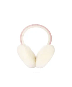 Kids Wool UGG Earmuff -Uggbay KidsUGGEarmuffPink3