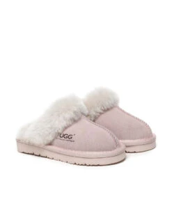Kid’s Fuzzy UGG Slippers 17 Kid’s Fuzzy UGG Slippers -Uggbay KidsUGGFuzzySlipperPink3