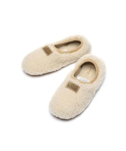 Women’s Larissa Wool UGG Slippers -Uggbay LarissaIndoorUGGSlippersBeige3