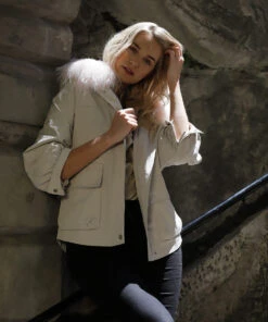 Rex Raccoon Parka Jacket 22 Rex Raccoon Parka Jacket -Uggbay RexRaccoonWomenFurParkaJacketBEIGE 3