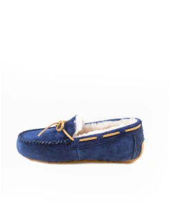 Women's UGG Fur Moccasin 27 Women's UGG Fur Moccasin -Uggbay UGG Fur Moccasin Navy 2