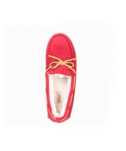 Women's UGG Fur Moccasin 23 Women's UGG Fur Moccasin -Uggbay UGG Fur Moccasin Red 3