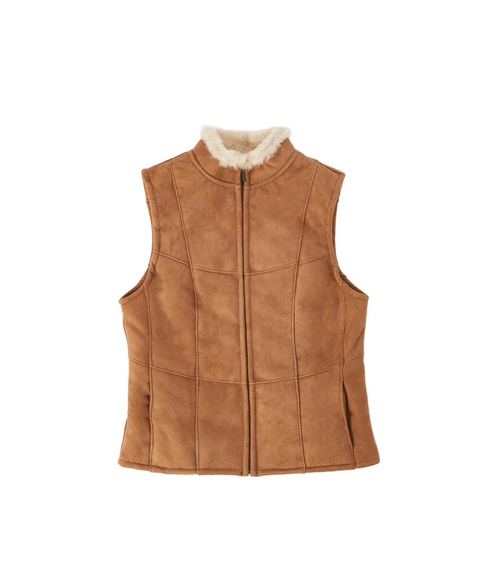 Women's Sheepskin Vest 2 Women's Sheepskin Vest - Image 2