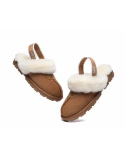 Women's UGG Banded Scuff 9 Women's UGG Banded Scuff -Uggbay UGGBandedScuffChestnut4