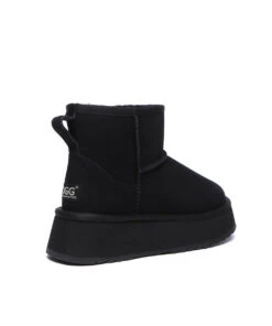 Women's UGG Platform Classic Mini -Uggbay UGGClassicMiniPlatformBlack2