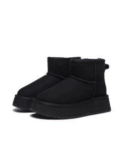 Women's UGG Platform Classic Mini -Uggbay UGGClassicMiniPlatformBlack3