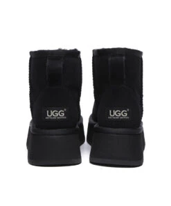 Women's UGG Platform Classic Mini -Uggbay UGGClassicMiniPlatformBlack5