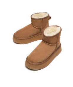 Women's UGG Platform Classic Mini -Uggbay UGGClassicMiniPlatformChestnut5