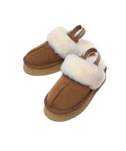 Women's UGG Platform Scuff Slipper 15 Women's UGG Platform Scuff Slipper -Uggbay UGGPlatformScuffChestnut3
