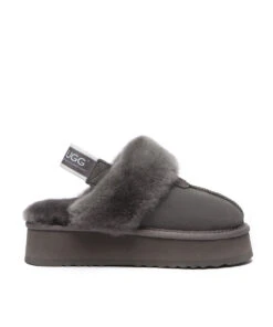 Women's UGG Platform Scuff Slipper 22 Women's UGG Platform Scuff Slipper -Uggbay UGGPlatformScuffGrey1
