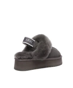 Women's UGG Platform Scuff Slipper 23 Women's UGG Platform Scuff Slipper -Uggbay UGGPlatformScuffGrey2