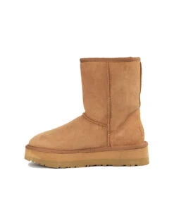 Women’s Short UGG Platform Boots 18 Women’s Short UGG Platform Boots -Uggbay UGGShortPlatformBootChestnut2