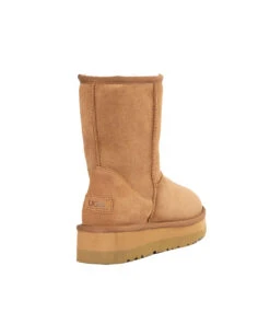 Women’s Short UGG Platform Boots 19 Women’s Short UGG Platform Boots -Uggbay UGGShortPlatformBootChestnut3