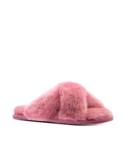 Women's UGG Premium Cross Over Slipper 27 Women's UGG Premium Cross Over Slipper -Uggbay cross over premium women slippers dust pink color australia ugg outlet store