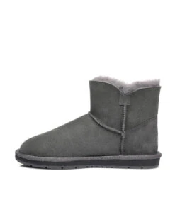 Women's UGG Classic Mini Button -Uggbay uggminibgrey2
