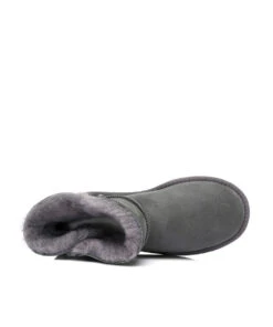 Women's UGG Classic Mini Button -Uggbay uggminibgrey6